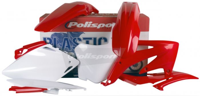 Polisport Plastic Body Kit Red/white  Red