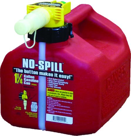 No-spill Gas-gas Can-am 1.25 Gal 7.5x8x10  Alpine White