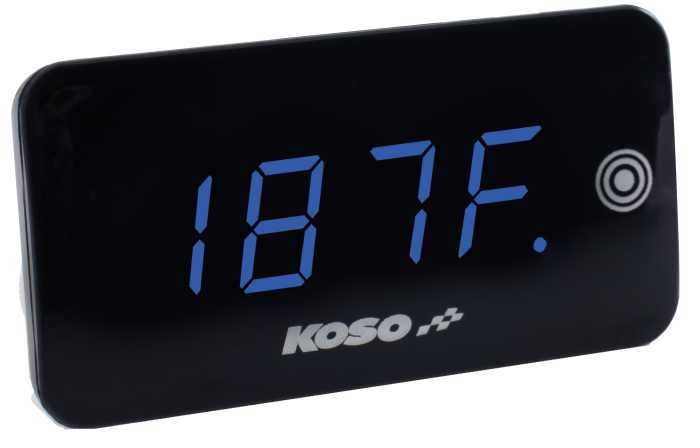 Koso Super Slim Touch Screen Volt & Temp Gauge