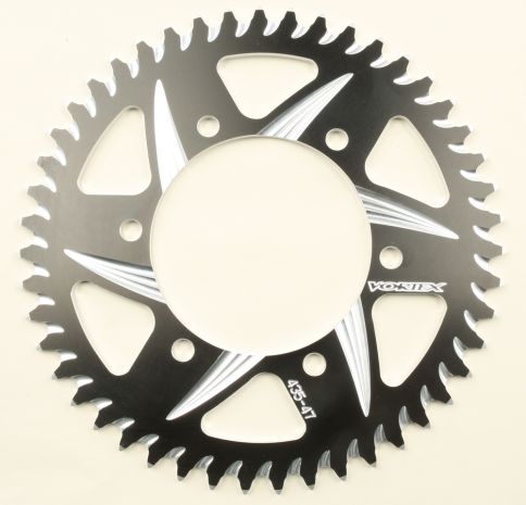 Vortex Rear Cat5 Sprocket Aluminum 47t-520 Blk Kawasaki/suzuki/yamaha  Black