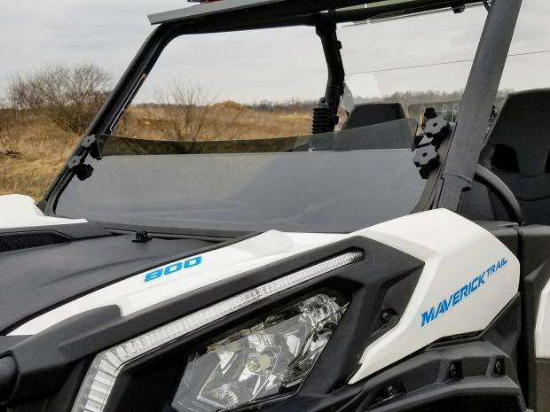 Spike Half Windshield Tinted Can-am Maverick Trail  Acid Concrete