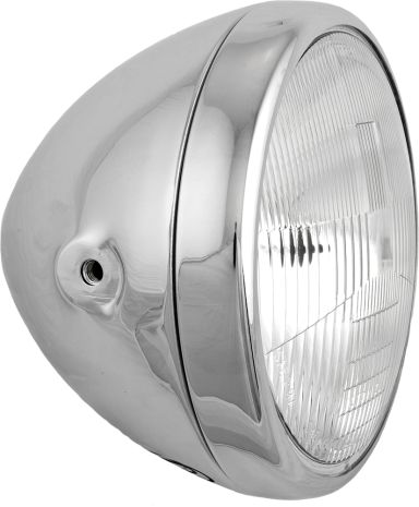 Harddrive 7" Headlight Side Mount Chrome 60/55w 7 in. Alpine White