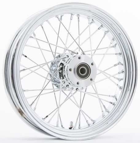 Harddrive Rr 40-spk Chrome 18x3.5 Bt/xl-hub 3/4" Axl Pre 99  Alpine White