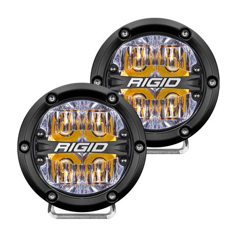 Rigid 360-series 4in Drive Amber Back Light/2  Acid Concrete