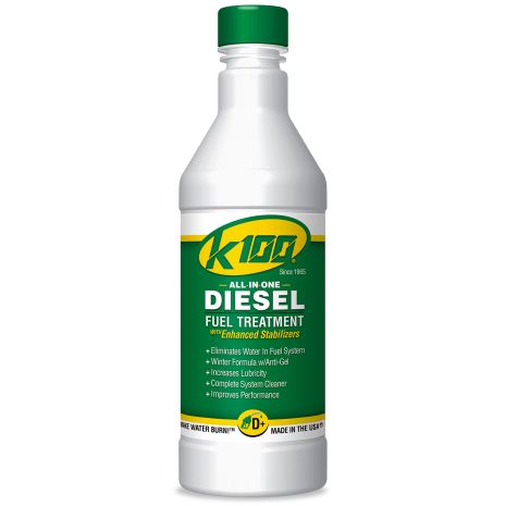 K100 Diesel Treatment W/revitalizer Stabilizer/cetane Booster  Alpine White