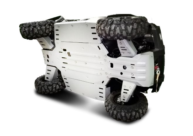 Rival Powersports Usa Central Skid Plate Alloy  Acid Concrete