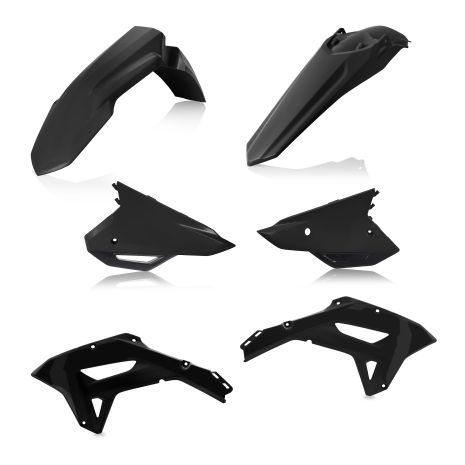 Acerbis Plastic Kit Honda Black  Black