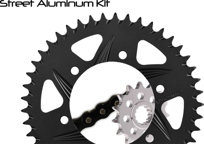 Vortex Sprocket/chain Kit Stl/alu 17/41t Blk Rx3 530-116l Blk