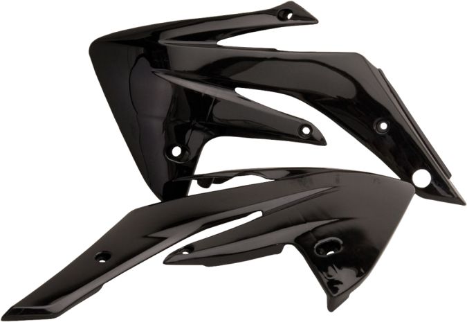 Acerbis Radiator Shrouds Black  Black