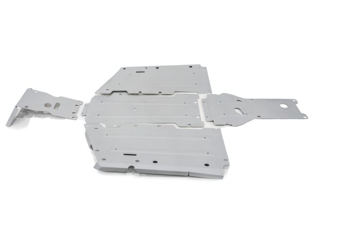 Rival Powersports Usa Central Skid Plate Alloy  Acid Concrete