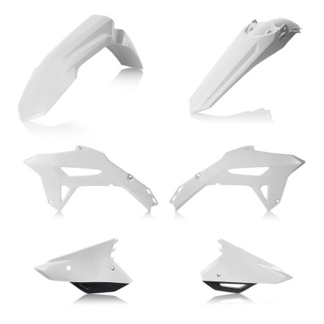 Acerbis Plastic Kit Honda White/black  White/Black