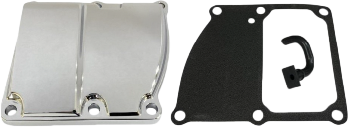 Harddrive M8 Trans Top Cover Kit Chrome  Alpine White