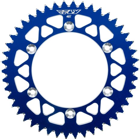 Fly Racing Rear Sprocket Aluminum 46t-520 Blu Honda/yamaha  Blue