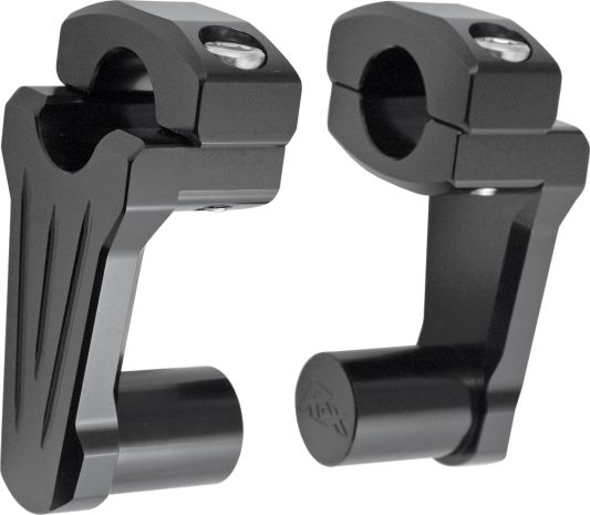 Rox Pivoting Handlebar Riser Black 2" Rise  Black