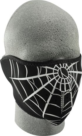 Zan Half Face Mask Spider Web  Acid Concrete