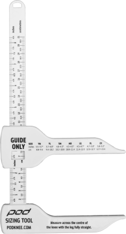 Pod Knee Brace Sizing Tool (white)  