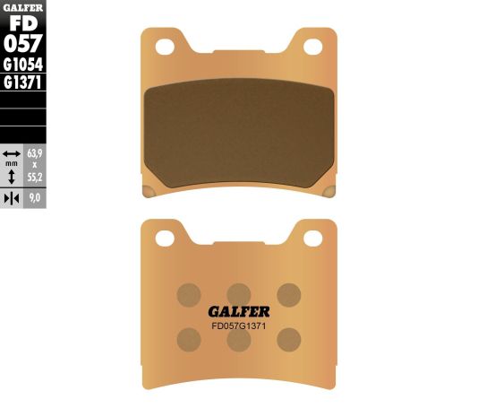 Galfer Brake Pads Sintered Fd057g1371  Acid Concrete