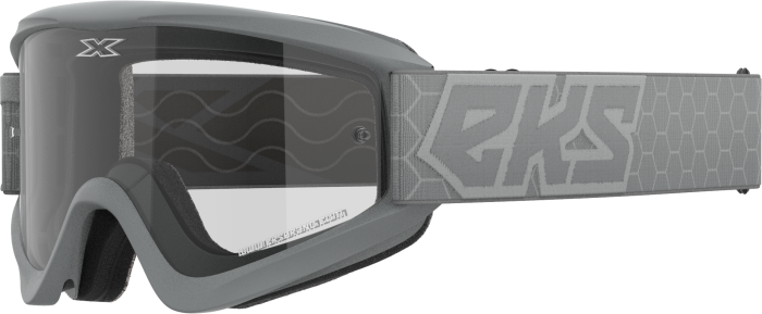 Eks Brand Flat Out Clear Goggle Grey Clear  Grey