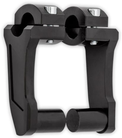 Rox Pivoting Handlebar Riser Black 4" Rise  Black