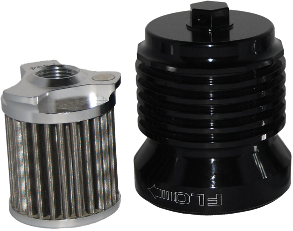 Pcracing Flo Reusable Steel Oil Filter Hd Black