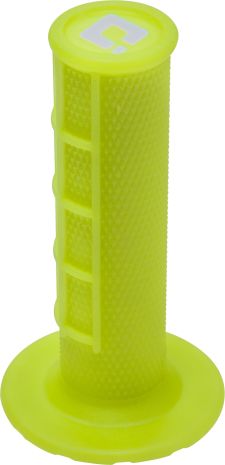 Odi Half Waffle V2 Mx Lock-on Grips - 2 & 4-stroke  Fluorescent Yellow