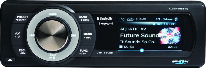 Aquatic Av Bluetooth Usb/mp3 Media Player Sirius/xm Ready  Acid Concrete