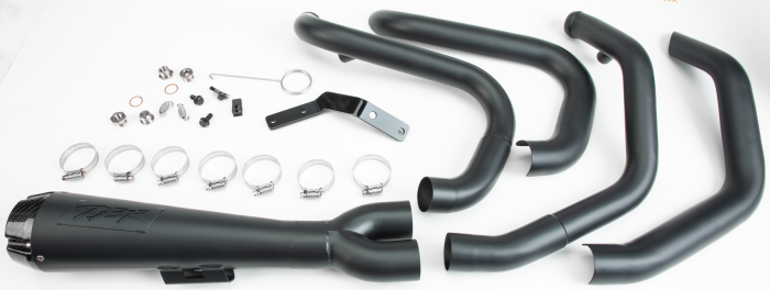 Tbr Comp S 2in1 Exhaust Sportster Black W/cf End Cap  Black