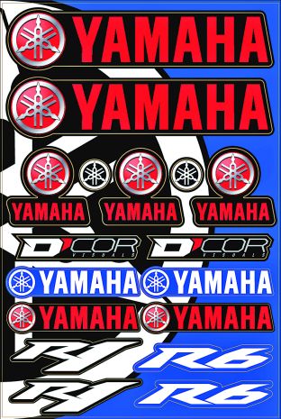 D-cor Yamaha Street Decal Sheet  Acid Concrete