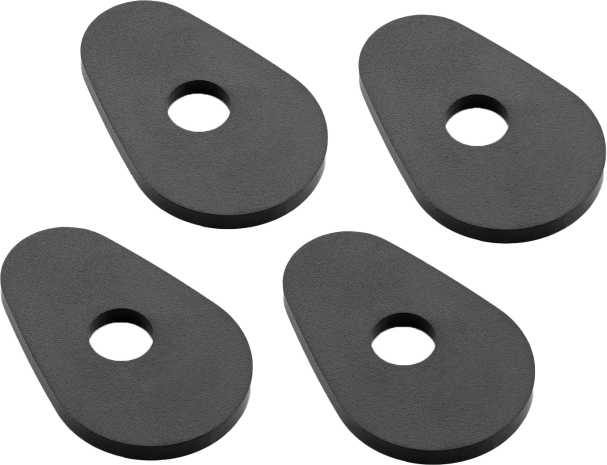 Rizoma Turn Signal Mounting Kit 4 Pcs Black  Black