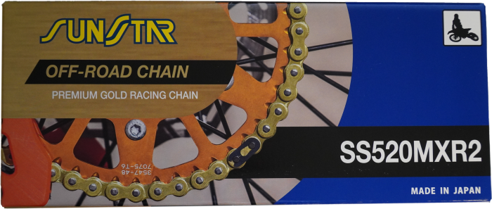 520 Exr1/ Mxr2 Motocross / Off Road Racing Chain  Gold