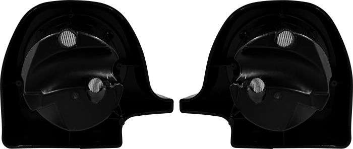 Saddle Tramp Lower Fairing Speaker Pods Flh/flt 94-13 Black 6.5 In.  Acid Concrete