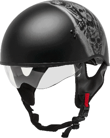 Gmax Hh-65 Naked Tormentor Helmet  Black/Silver