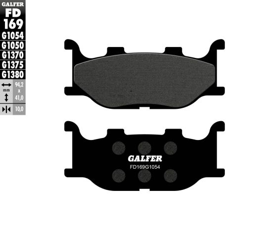 Galfer Brake Pads Semi Metallic Fd169g1054  Acid Concrete