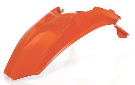 Acerbis Rear Fender W/taillight Tab Orange  Orange