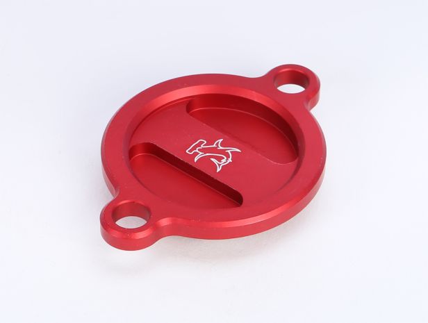 Hammerhead Oil Filter Cover Ktm250/350 Red  Red