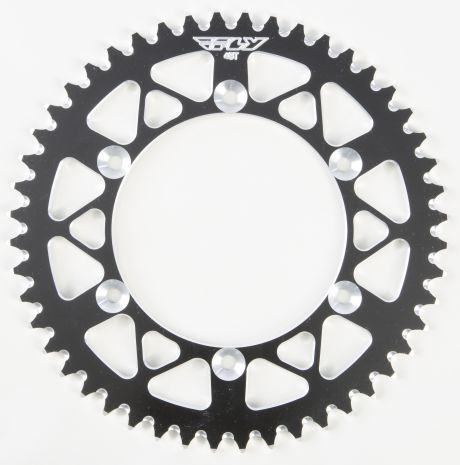 Fly Racing Rear Sprocket Aluminum 48t-520 Blk Honda/yamaha  Black