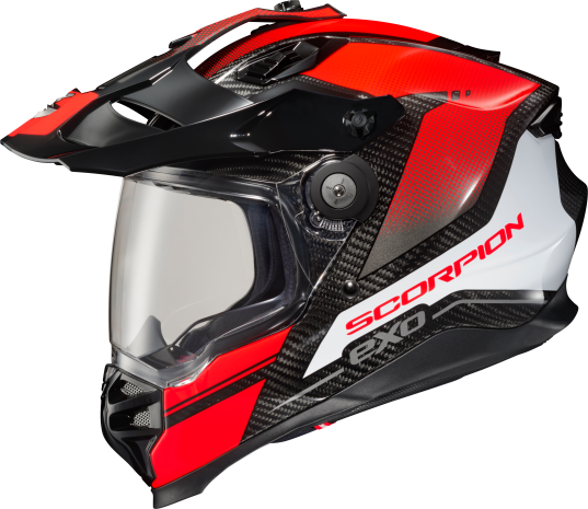 Scorpion Exo Xt9000 Carbon Full-face Helmet Trailhead Red Md