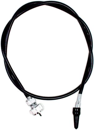 Motion Pro Black Vinyl Speedo Cable  Alpine White