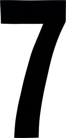 Dirt Digits #7 4" Black Extreme Digits 3/pk 4 in. Black