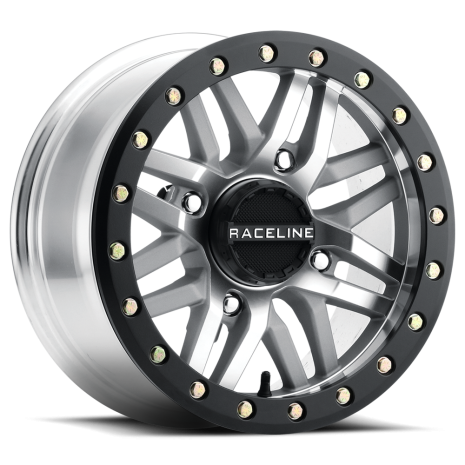 Raceline Ryno Bdlk Wheel 14x7 4/137 5+2 (+10mm) Blk/as Cast  Acid Concrete