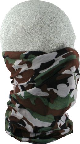 Zan Motley Tube Woodland Camo  Alpine White