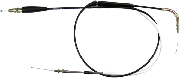 Motion Pro Black Vinyl Throttle Cable  Alpine White