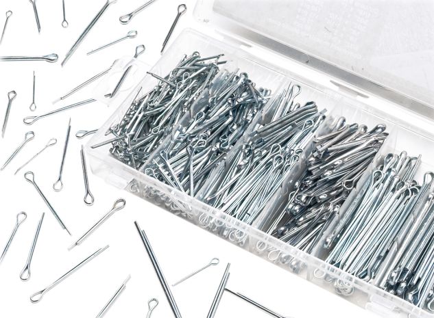 Performance Tool Cotter Pin Assortment 560 Pc  Acid Concrete