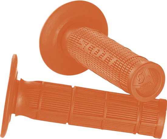 Scott Radial Half Waffle Single Density Grips - Twist Throttle  Orange