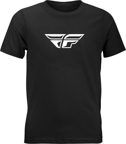 Fly Racing Youth Fly Racing F-wing Tee Black Ym