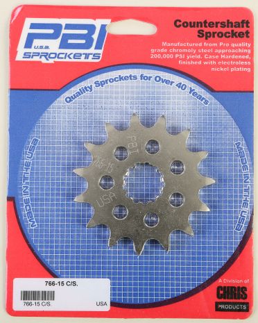 Pbi Front Cs Sprocket Steel 15t-525 Kawasaki/suzuki/triumph/yamaha  Acid Concrete