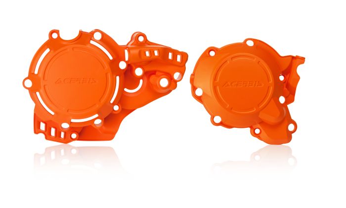 Acerbis X-power Engine Cover Kit  Acid Concrete