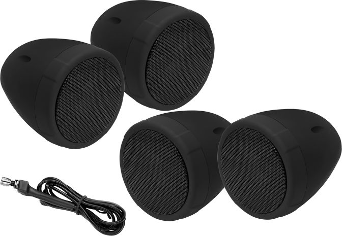 Boss Audio 4 Speaker Bt Amplified Kit Black  Black