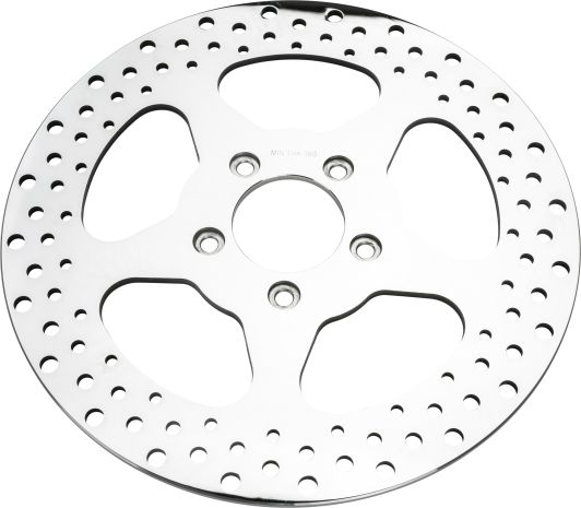 Harddrive 5 Spoke Brake Rotor Rear 11.5" Ss Polished 2.22id  Acid Concrete