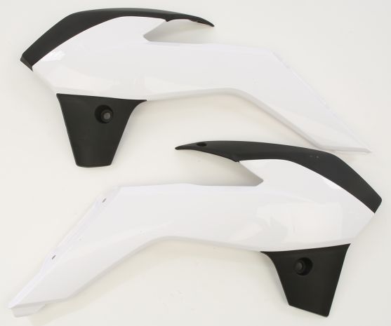 Acerbis Radiator Shroud White/black  White/Black